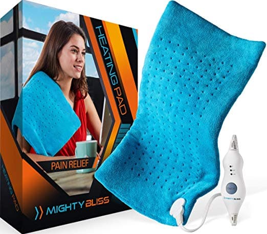MIGHTY BLISS™ Large Electric Heating Pad for Back Pain and Cramps Relief