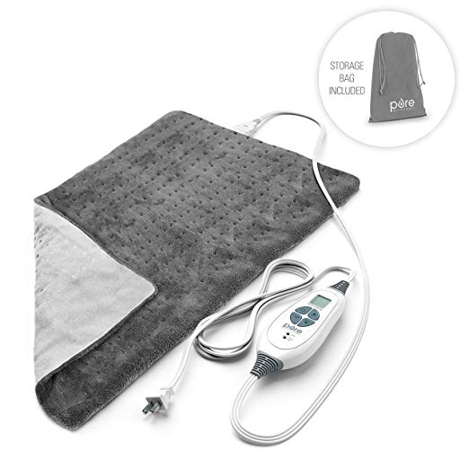 Pure Enrichment PureRelief XL King Size Heating Pad - best heating pad for cramps
