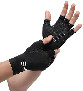Copper Compression Arthritis Gloves Carpal Tunnel Support for Hands