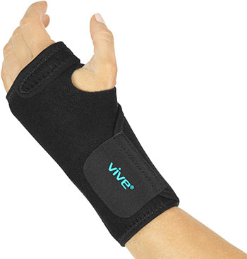 Vive Wrist Brace- Carpal Tunnel Hand Compression Support Wrap