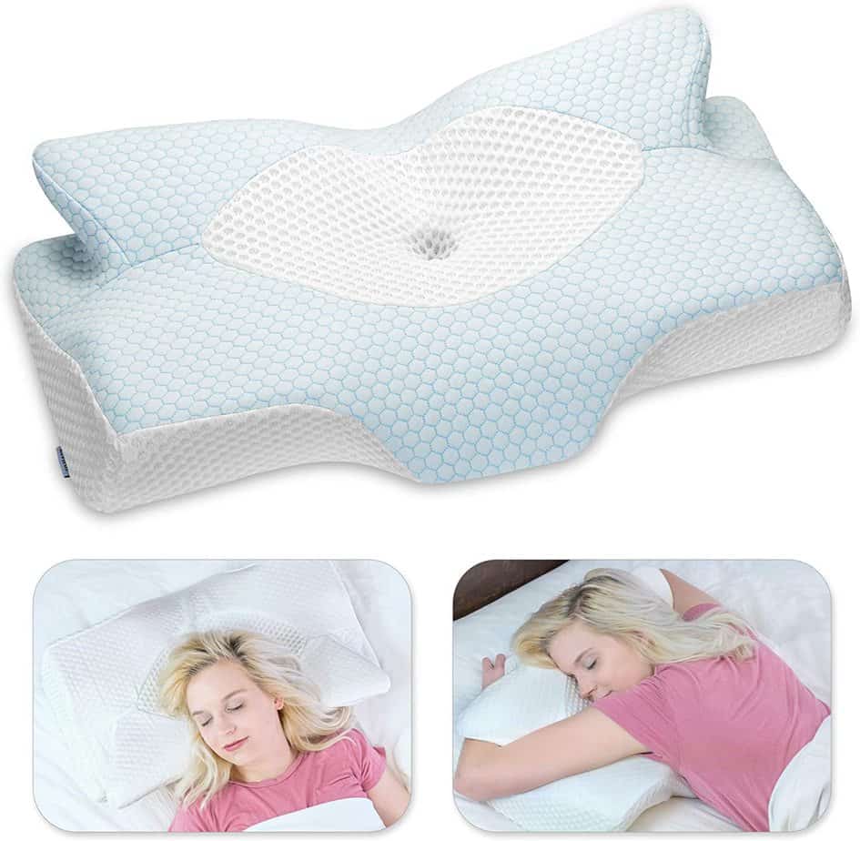 Elviros Cervical Memory Foam Therapeutic Pillow
