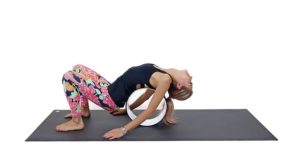 yoga wheel postures